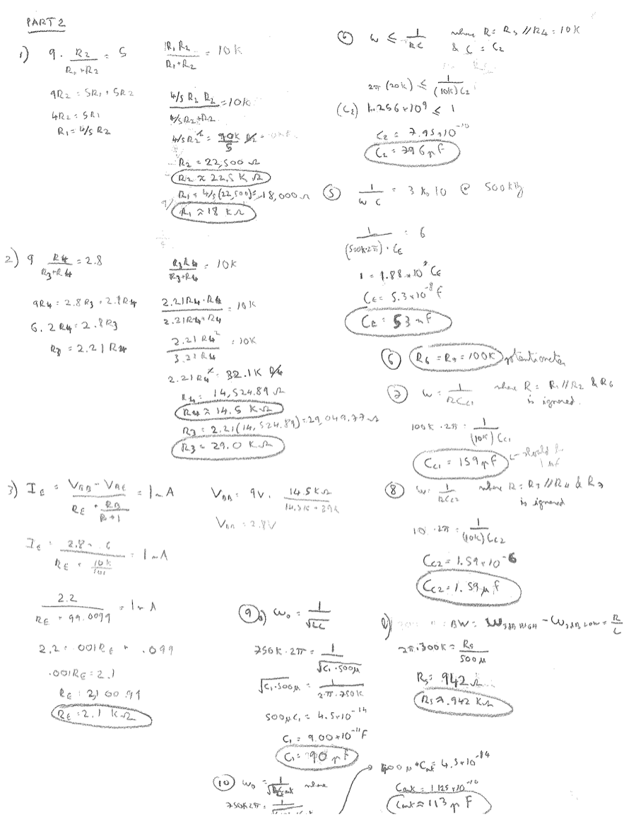 hand calculations from part 2